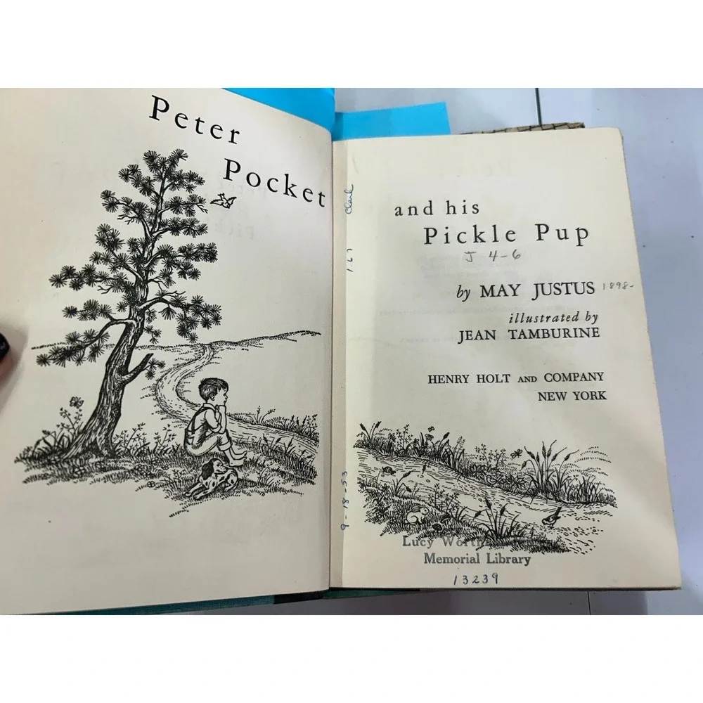 Peter Pocket and His Pickle Pup May Justus 1953 First Edition Henry Holt